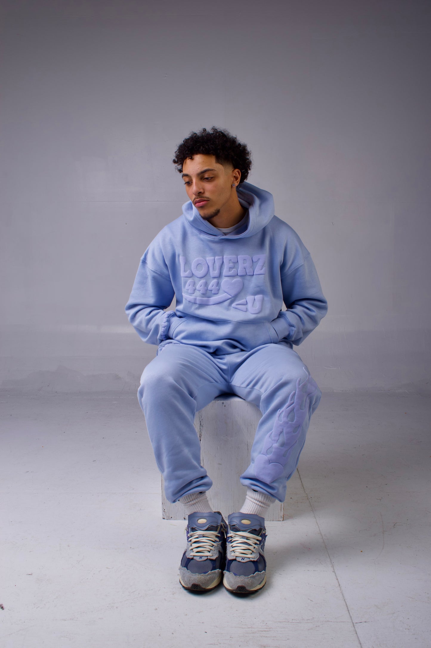 LOVERZ 444 <U Ice Blue Sweatsuit