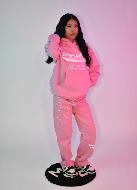 Constellations Star Club! Sweatsuit Pink