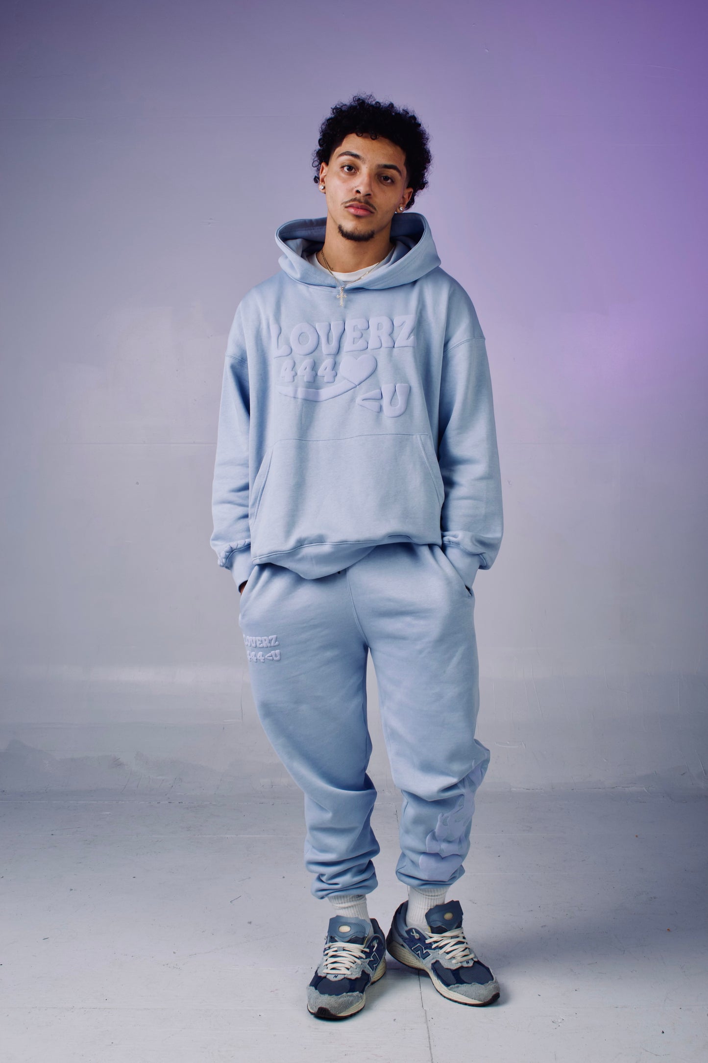 LOVERZ 444 <U Ice Blue Sweatsuit